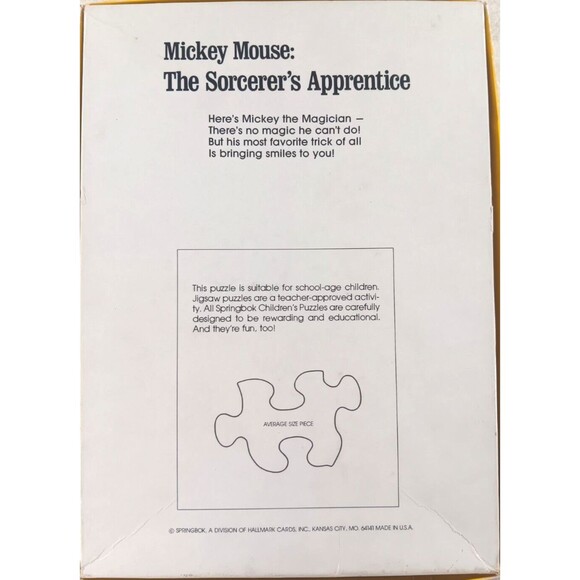 Mickey Mouse The Sorcerer's Apprentice Fantasia 100 Piece Jigsaw Puzzle - Picture 3 of 4
